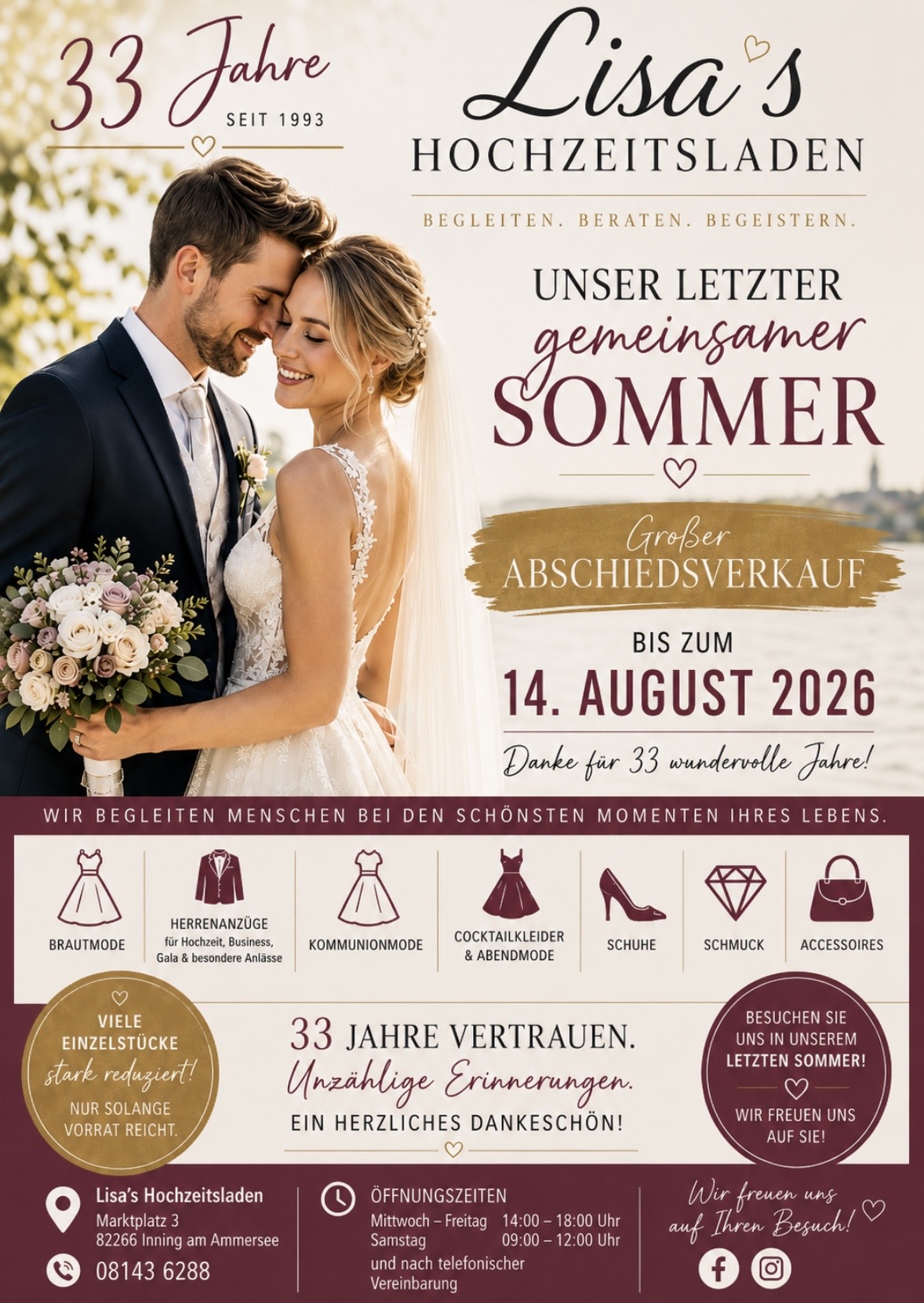 Lisa's Hochzeitsladen - Unser letzter gemeinsamer Sommer